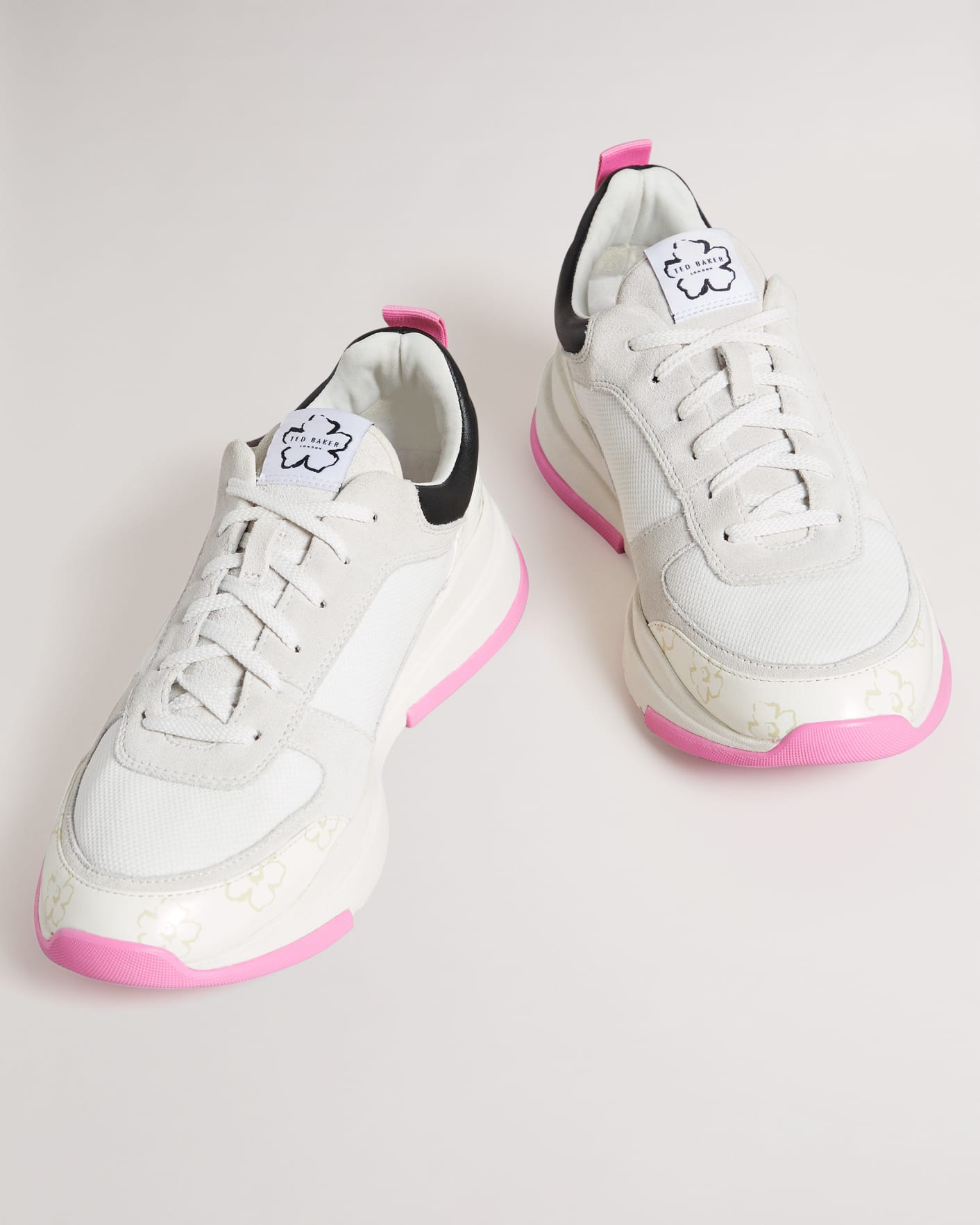 Amazon.com | Ted Baker Women's Maylar Sneaker, White-Pink, 6 | Fashion  Sneakers