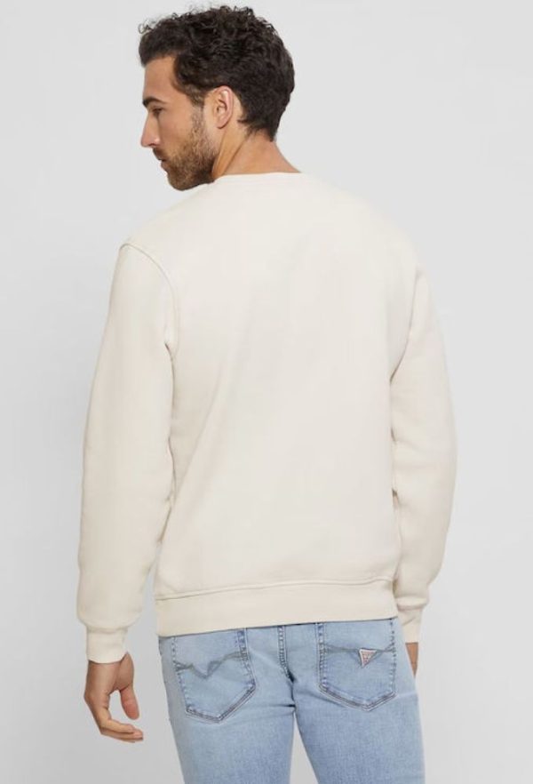 Guess Men's Sweatshirt Beige - Image 2