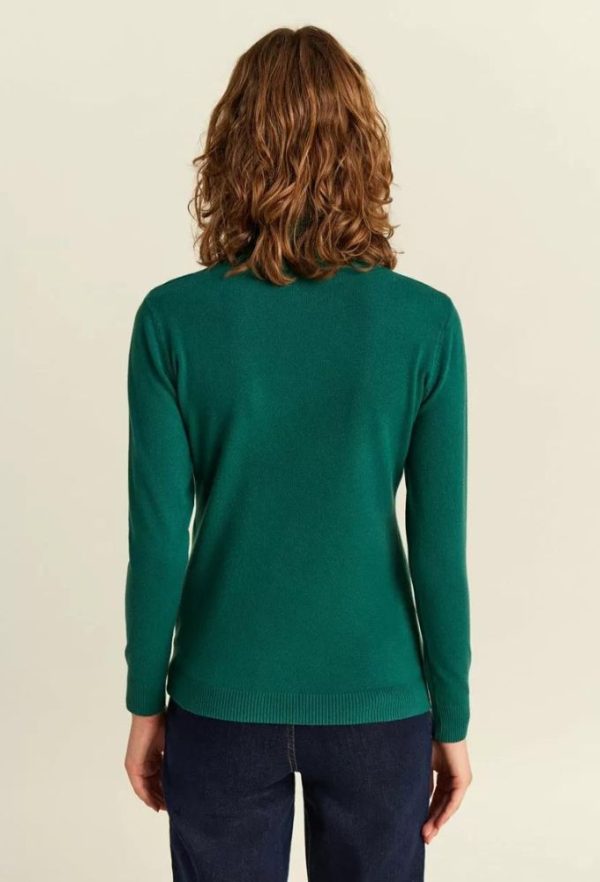 Forel Women's Long Sleeve Sweater Green - Image 2