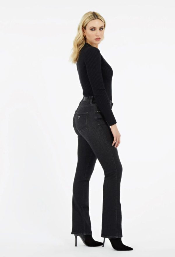 Guess Women's Straight Denim Pant Black - Image 3