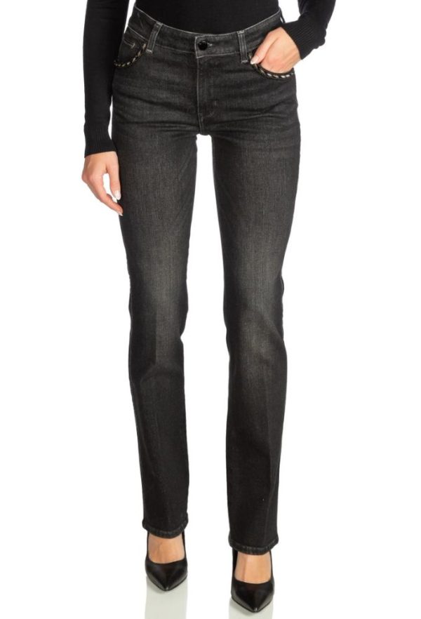 Guess Women's Straight Denim Pant Black