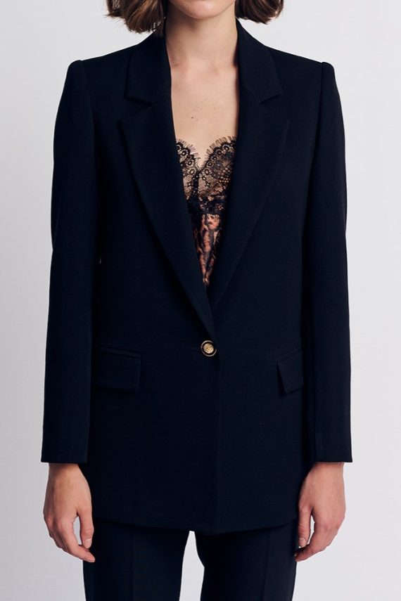 Forel Long Women's Blazer Black