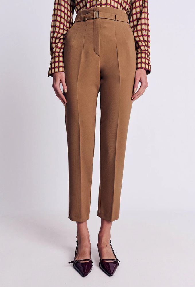 Forel Women's Cigarette Camel Trousers – Εργαστήρι Βαξεβανίδη