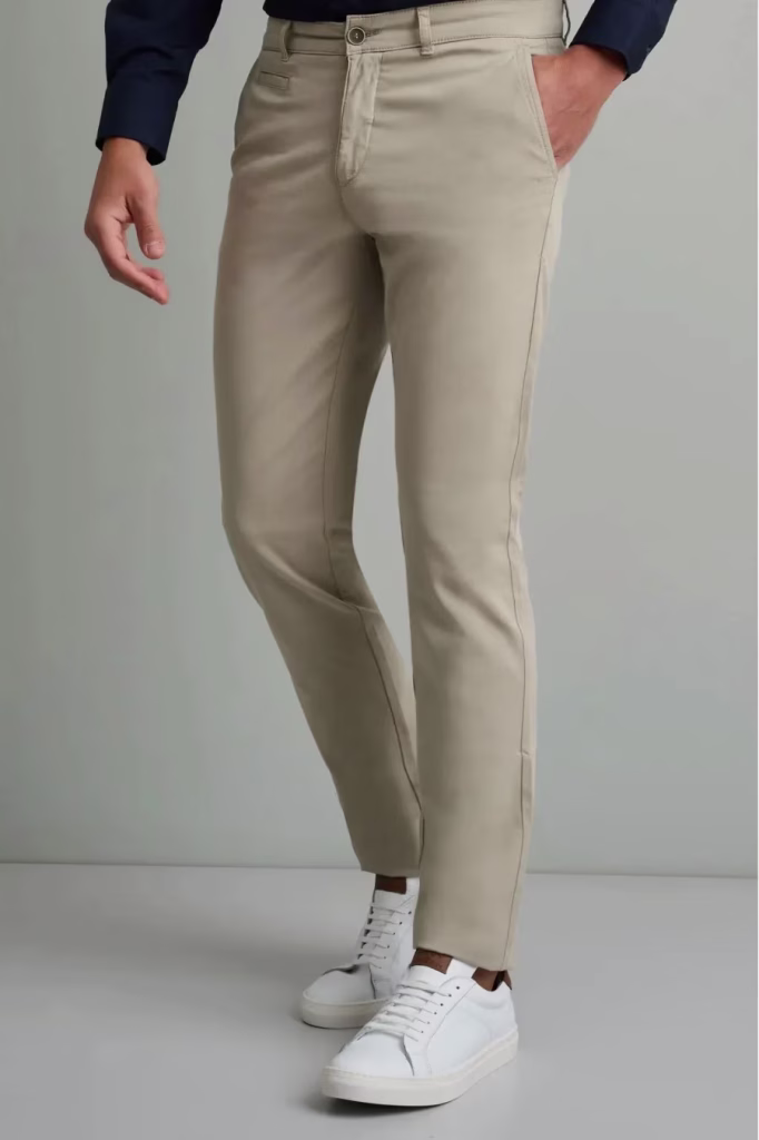 Navy & Green Γκρί   Ανοιχτό Παντελόνι Chinos