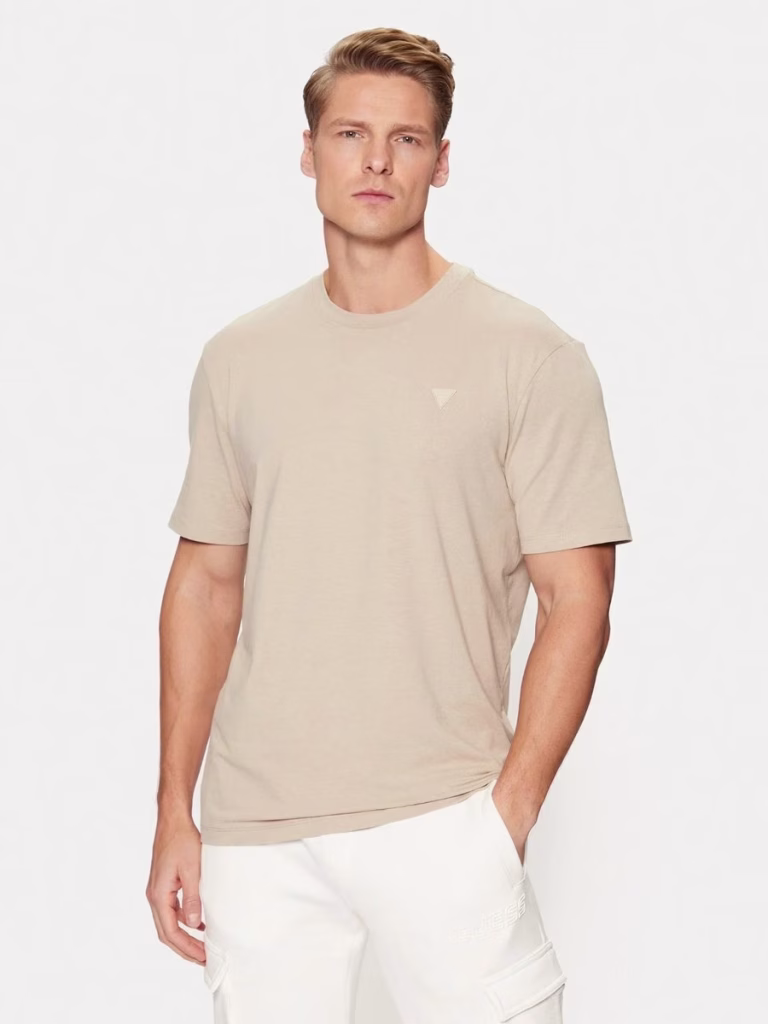 Guess Ανδρικό Μπέζ T-Shirt