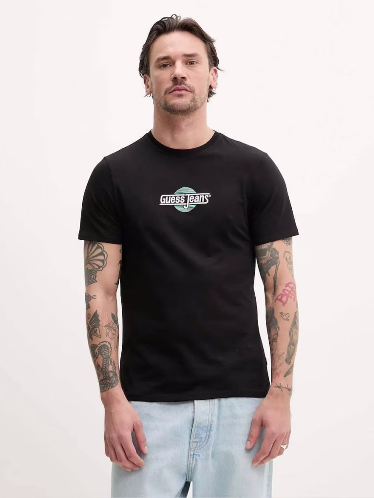 Guess Ανδρικό Μαύρο T-Shirt