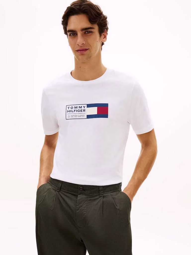 Tommy Hilfiger Ανδρικό Άσπρο T-Shirt