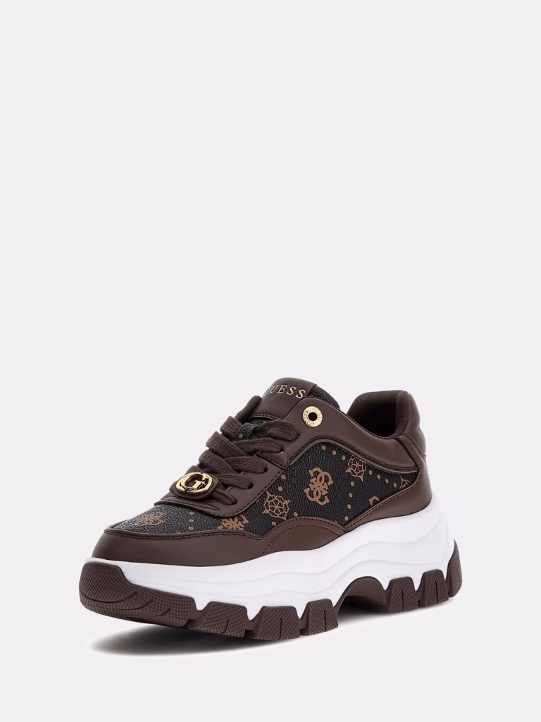 Guess Γυναικεία Καφέ Running Sneakers