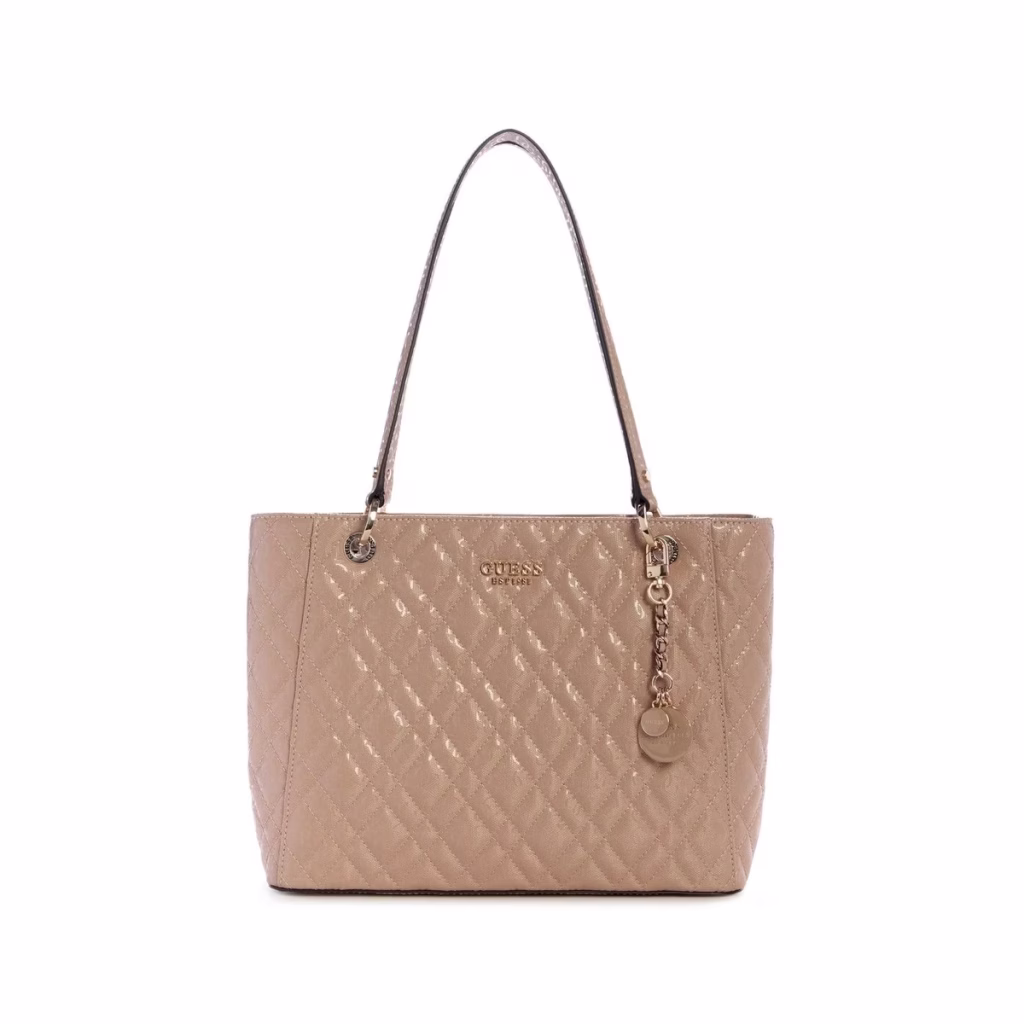 Guess Γυναικεία Μπέζ Τσάντα Shopper