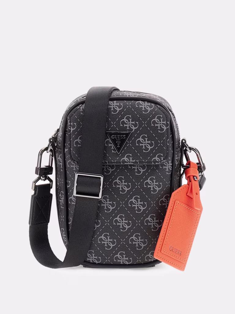 Guess Milano Ανδρική Μίνι Μαύρη Τσάντα Χιαστί