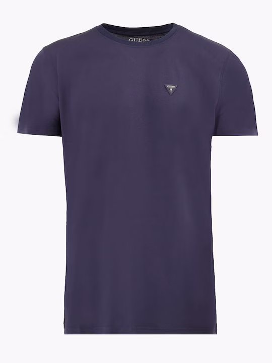 Guess Ανδρικό Αθλητικό T-shirt Κοντομάνικο Μπλέ
