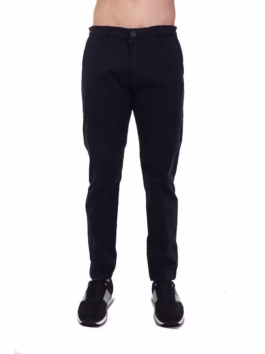 Guess Ανδρικό Παντελόνι Chino σε Slim Εφαρμογή Navy Μπλε