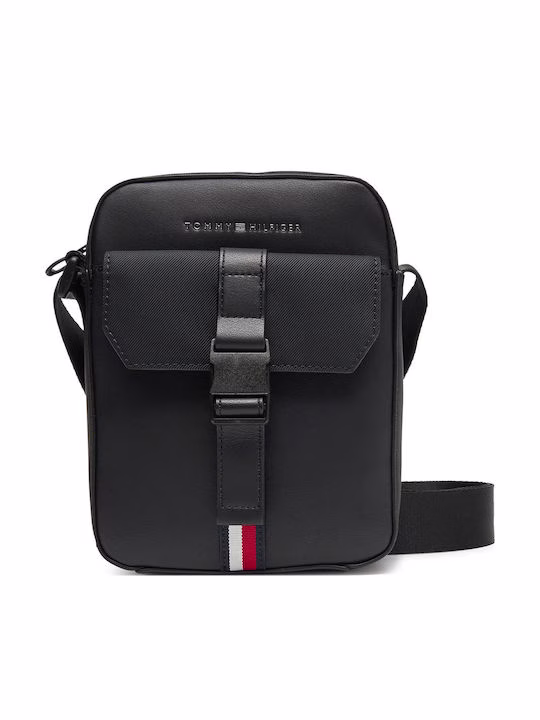 Tommy Hilfiger Ανδρική Τσάντα Ώμου / Χιαστί Μαύρη