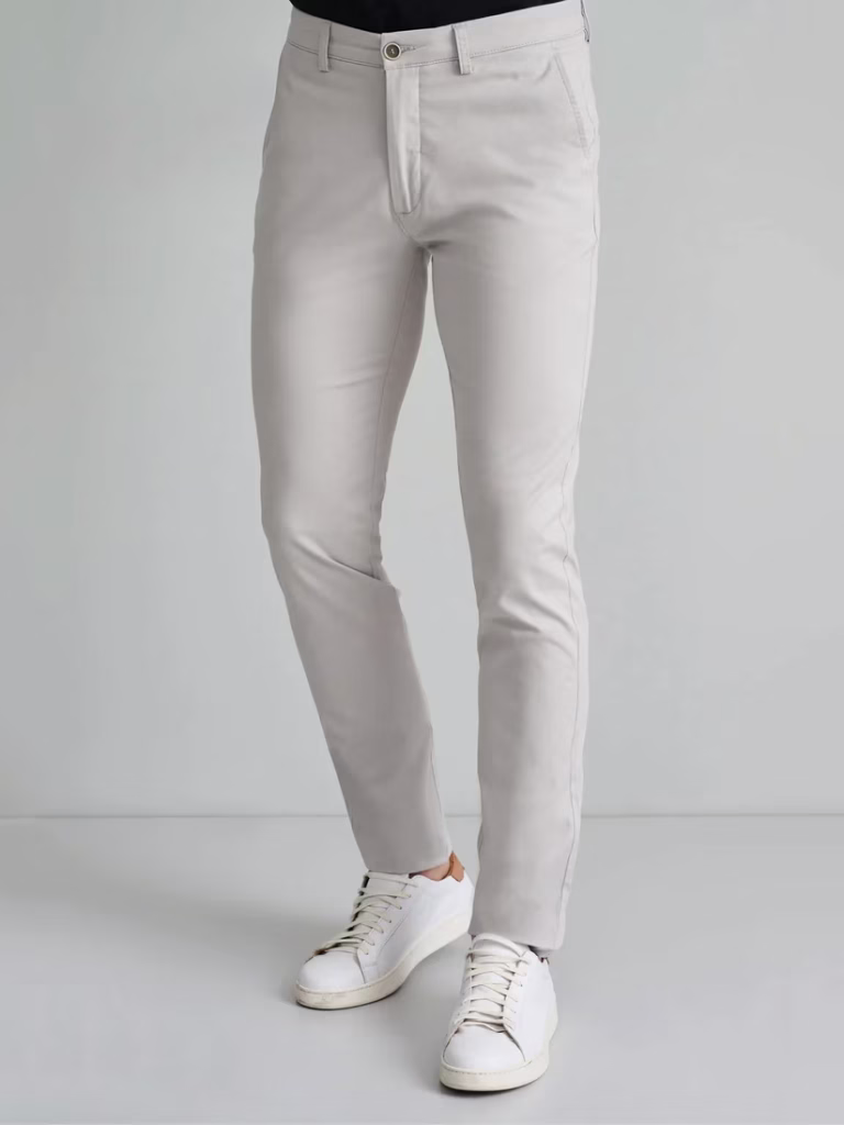 Navy & Green Γκρί Ανοιχτό Παντελόνι Chinos