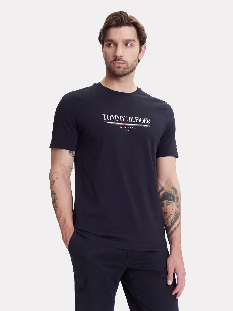 Tommy Hilfiger Ανδρικό Σκούρο Μπλε T-Shirt