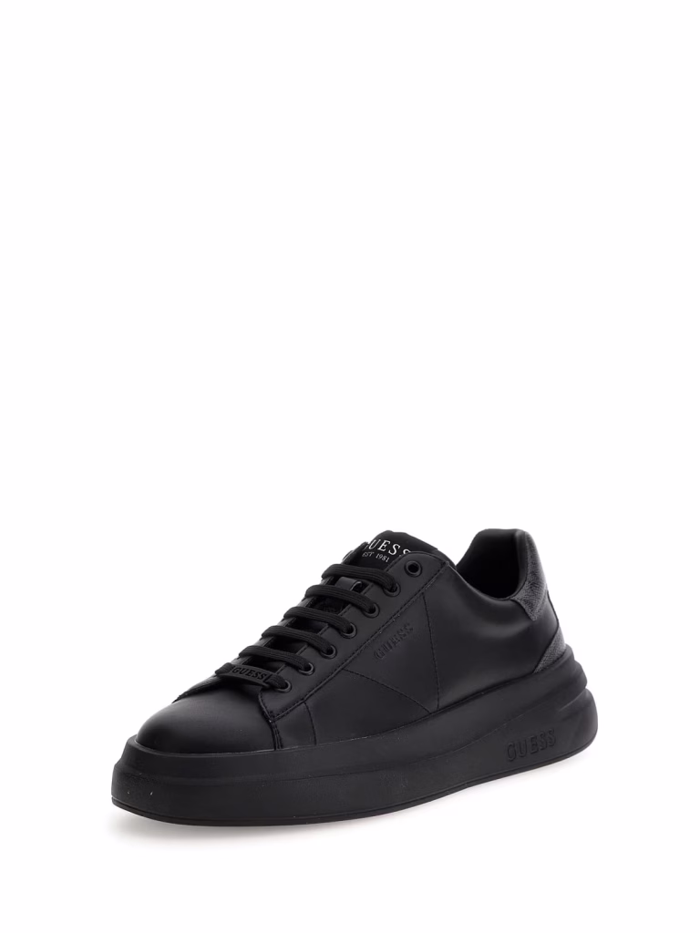 Guess Μαύρο Ανδρικό Sneaker Μαύρο με Γκρι Λογότυπο