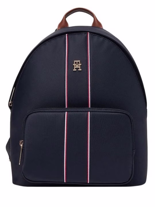 Tommy Hilfiger Popette Γυναικεία Τσάντα Πλάτης Navy Μπλε