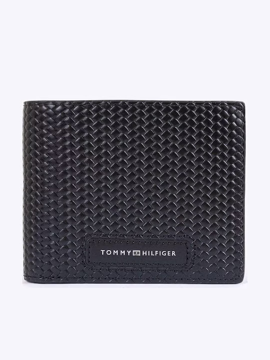 Tommy Hilfiger Δερμάτινο Ανδρικό Πορτοφόλι Μαύρο