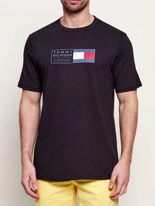 Tommy Hilfiger Crew Neck T-shirt Μαύρο