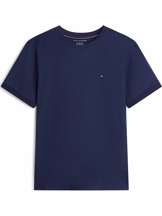 Tommy Hilfiger Ανδρικό Αθλητικό T-shirt Σκούρο Μπλε