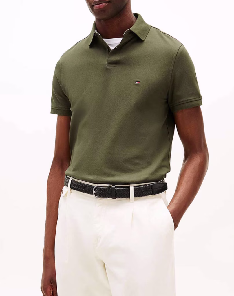 Tommy Hilfiger Polo Μπλούζα Λαδί