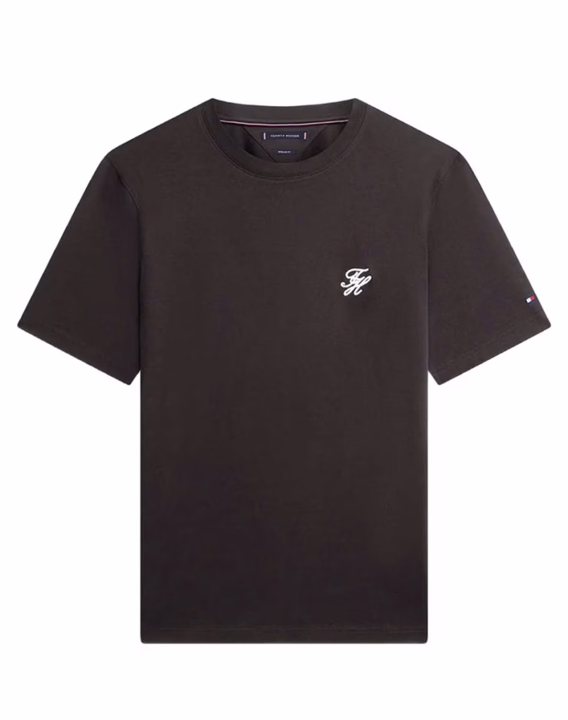 TOMMY HILFIGER T-Shirt Ανρικό Μαύρο MONOGRAM SWIMSHOP TEE