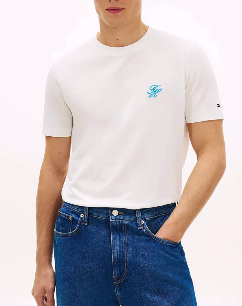 TOMMY HILFIGER T-Shirt Ανδρικό Λευκό GRAM SWIMSHOP TEE