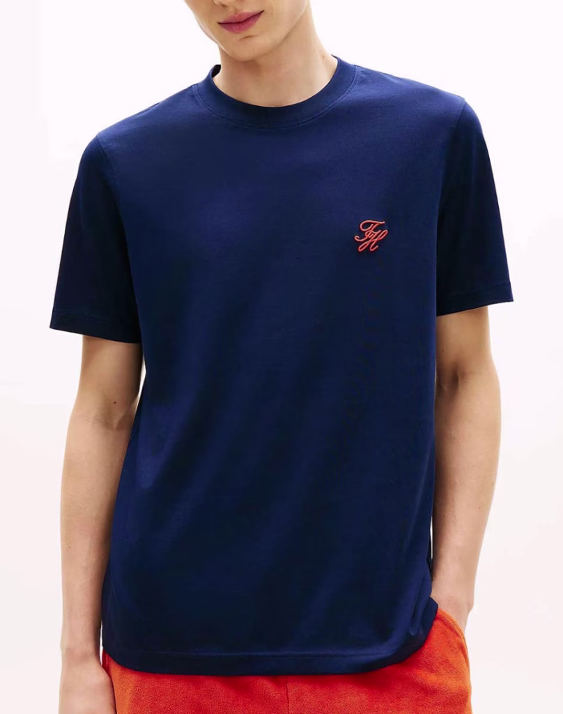 TOMMY HILFIGER T-Shirt Ανδρικό Μπλε MONOGRAM SWIMSHOP TEE