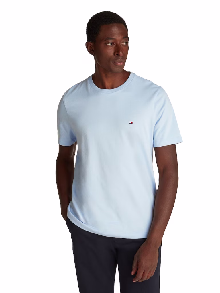 Tommy Hilfiger Ανδρικό ΓαλάζιοT-shirt με λαιμόκοψη
