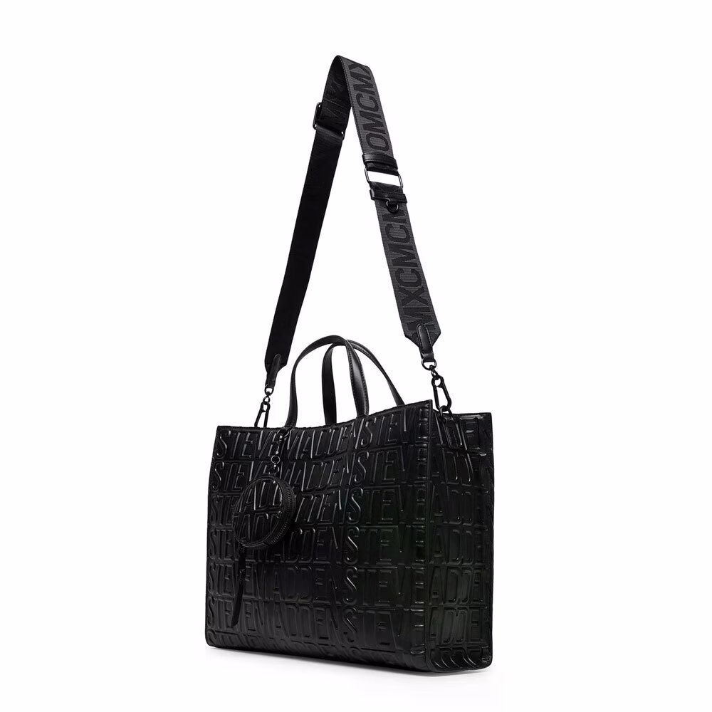 Steve Madden Γυναικεία Μαύρη Ανάγλυφη Τσάντα - Image 4