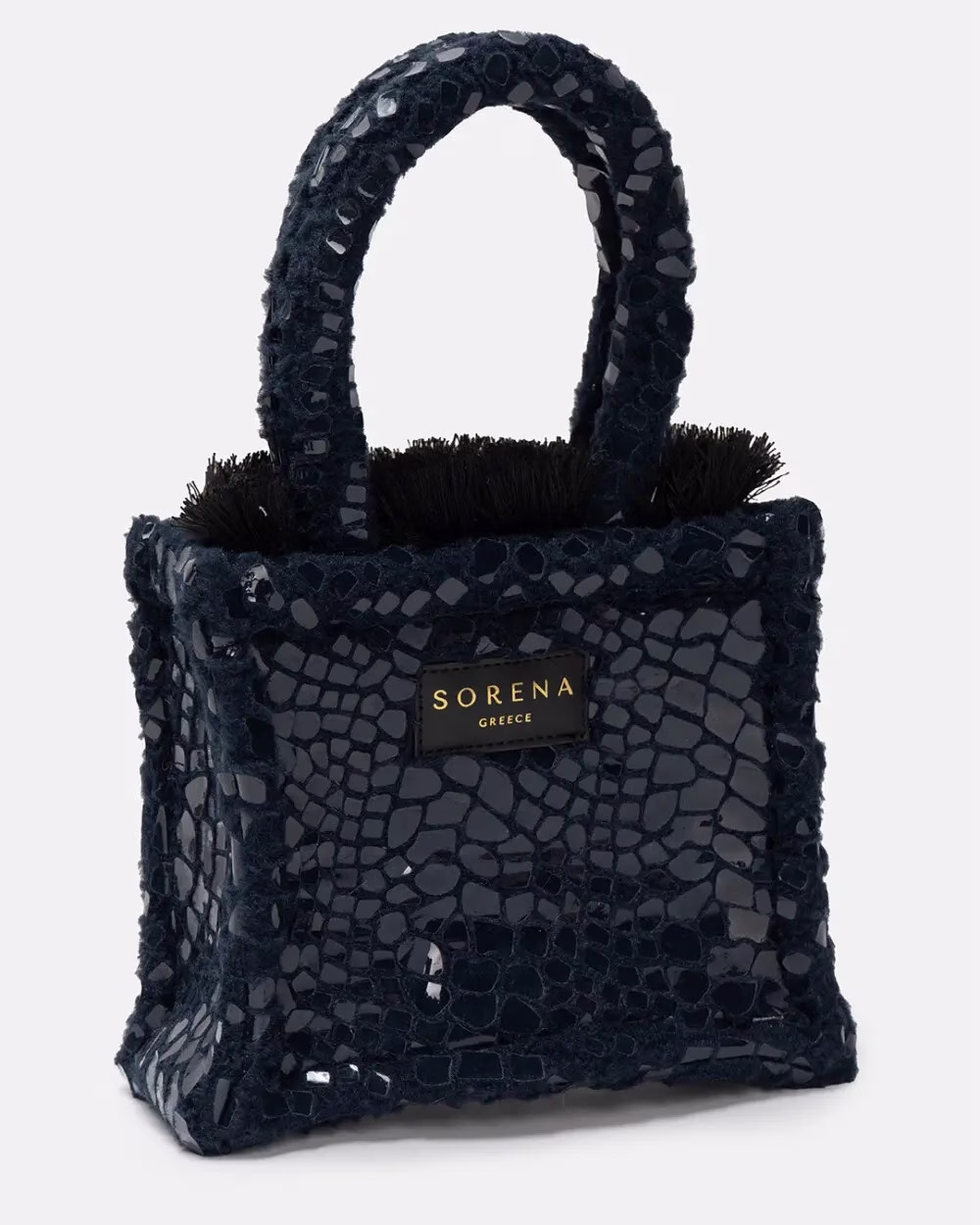 SORENA NOLITA MINI TOTE BAG ΜΠΛΕ ΣΚΟΥΡΟ ΤΣΑΝΤΑΚΙ - Image 4