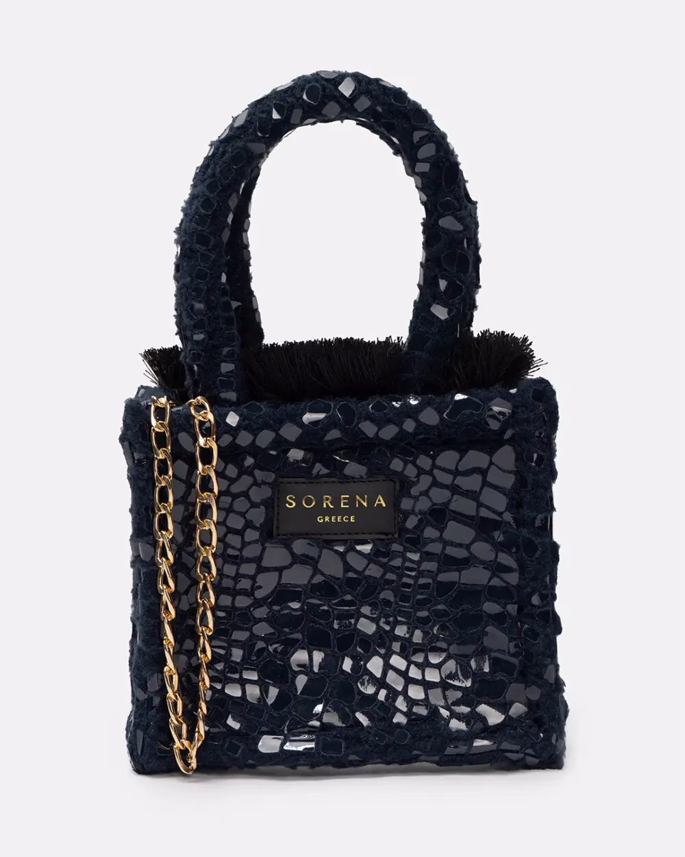 SORENA NOLITA MINI TOTE BAG ΜΠΛΕ ΣΚΟΥΡΟ ΤΣΑΝΤΑΚΙ - Image 3